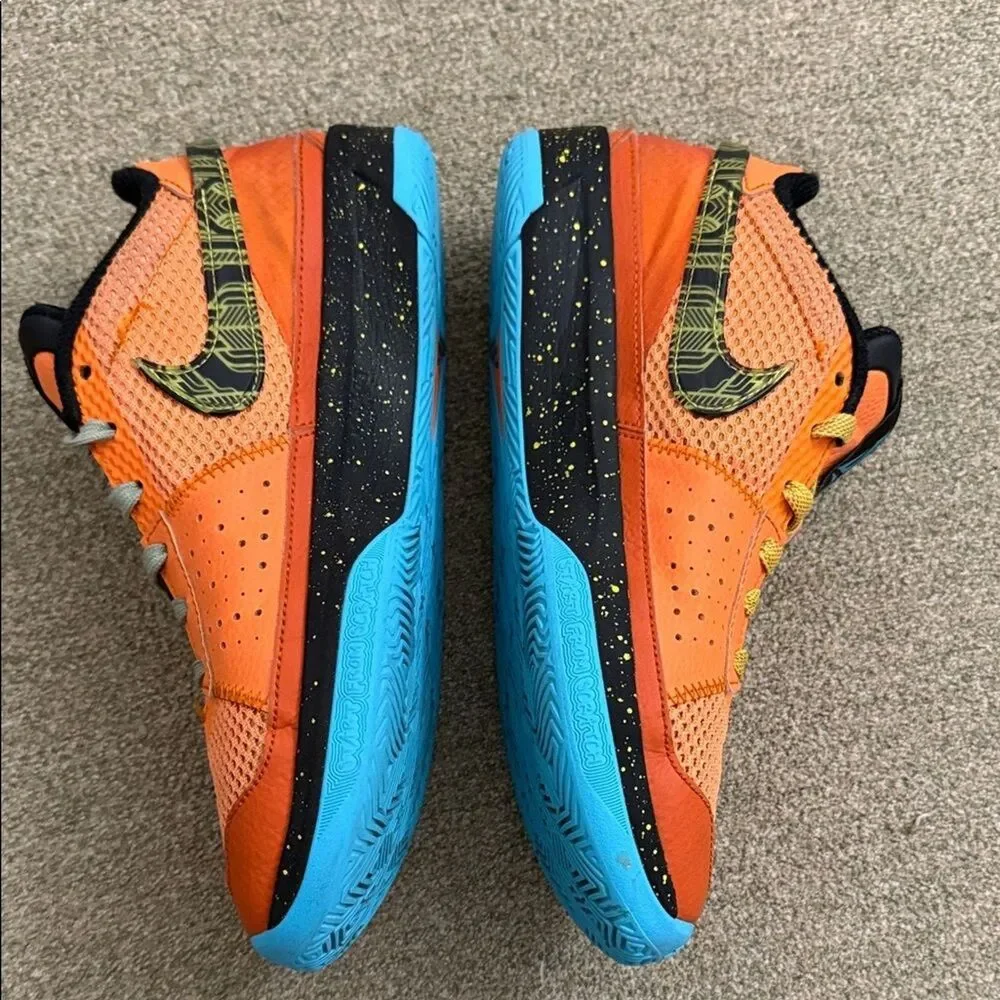 Nike Ja 1 Morant Kids GS Size 6Y Bright Mandarin Optic Yellow Black Blue